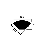 Галтель ПВХ выпуклая QUART Schema